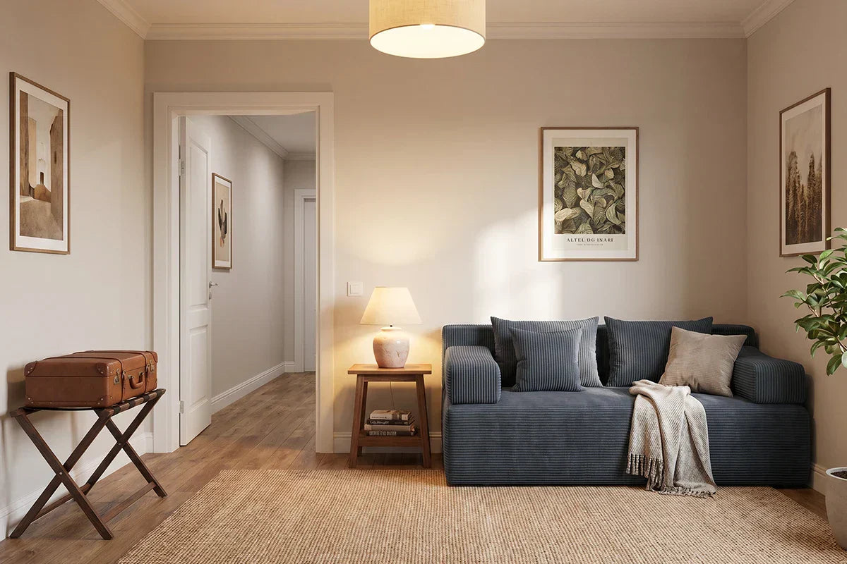 How to Plan a Compact Loveseat for a Bedroom, Office, or Guest Room