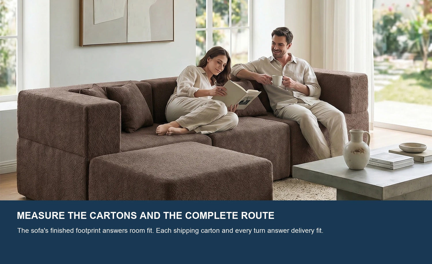 Boxed modular sectional delivery planning