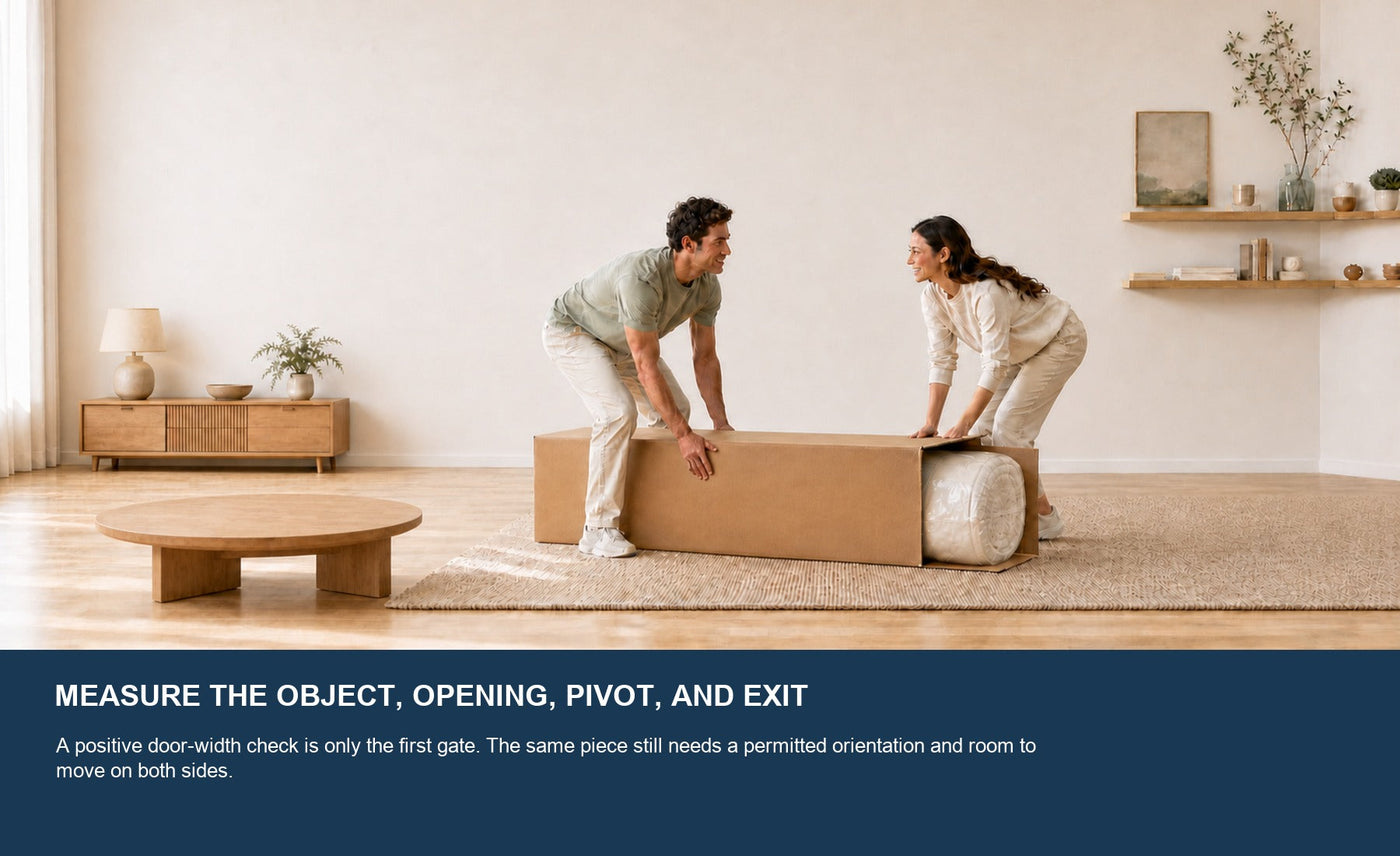 How to Fit a Sectional Through a Narrow Door: Measure, Rotate, and Decide