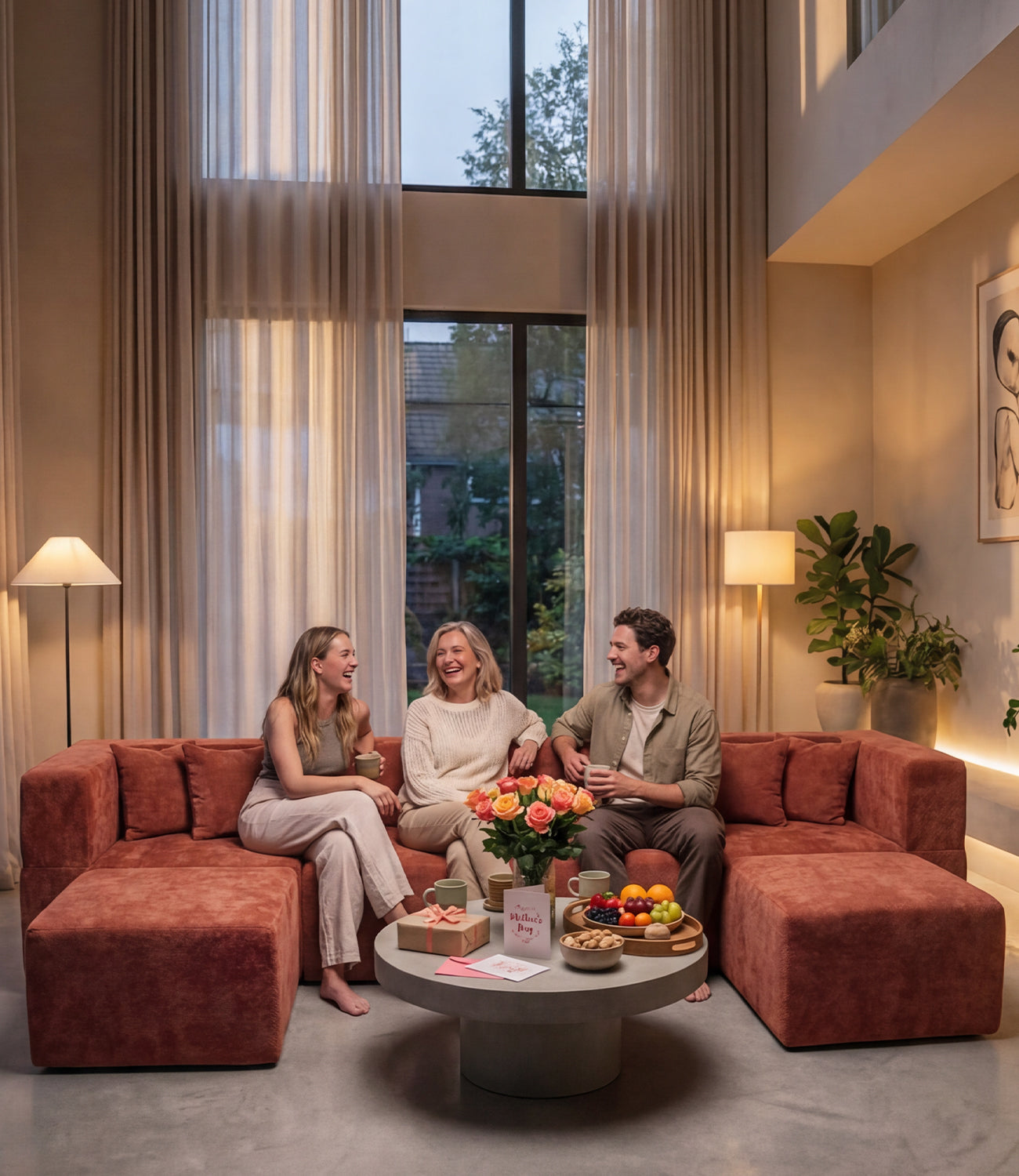 Monvane sofa room planning