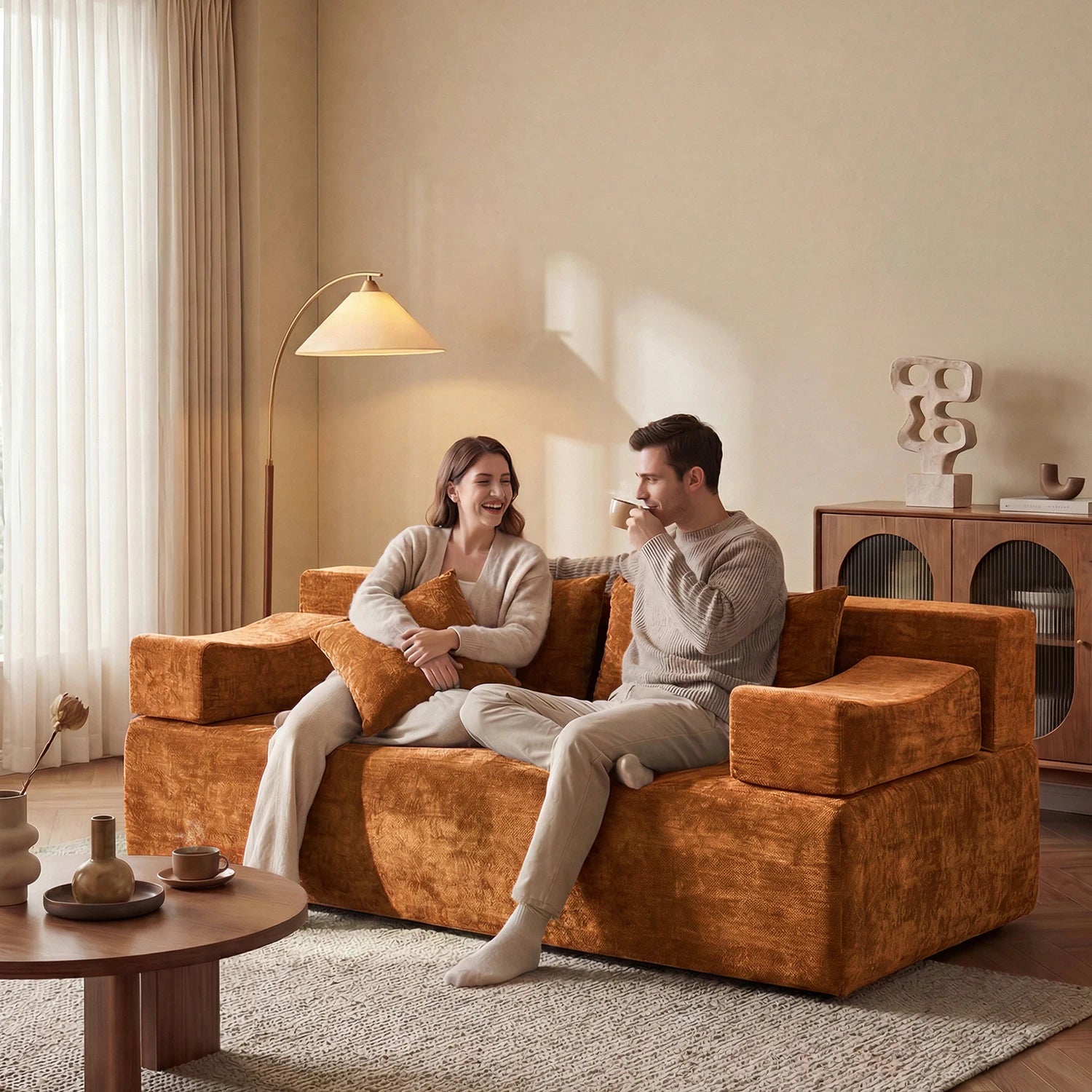 Loveseat Sofa(Chenille)