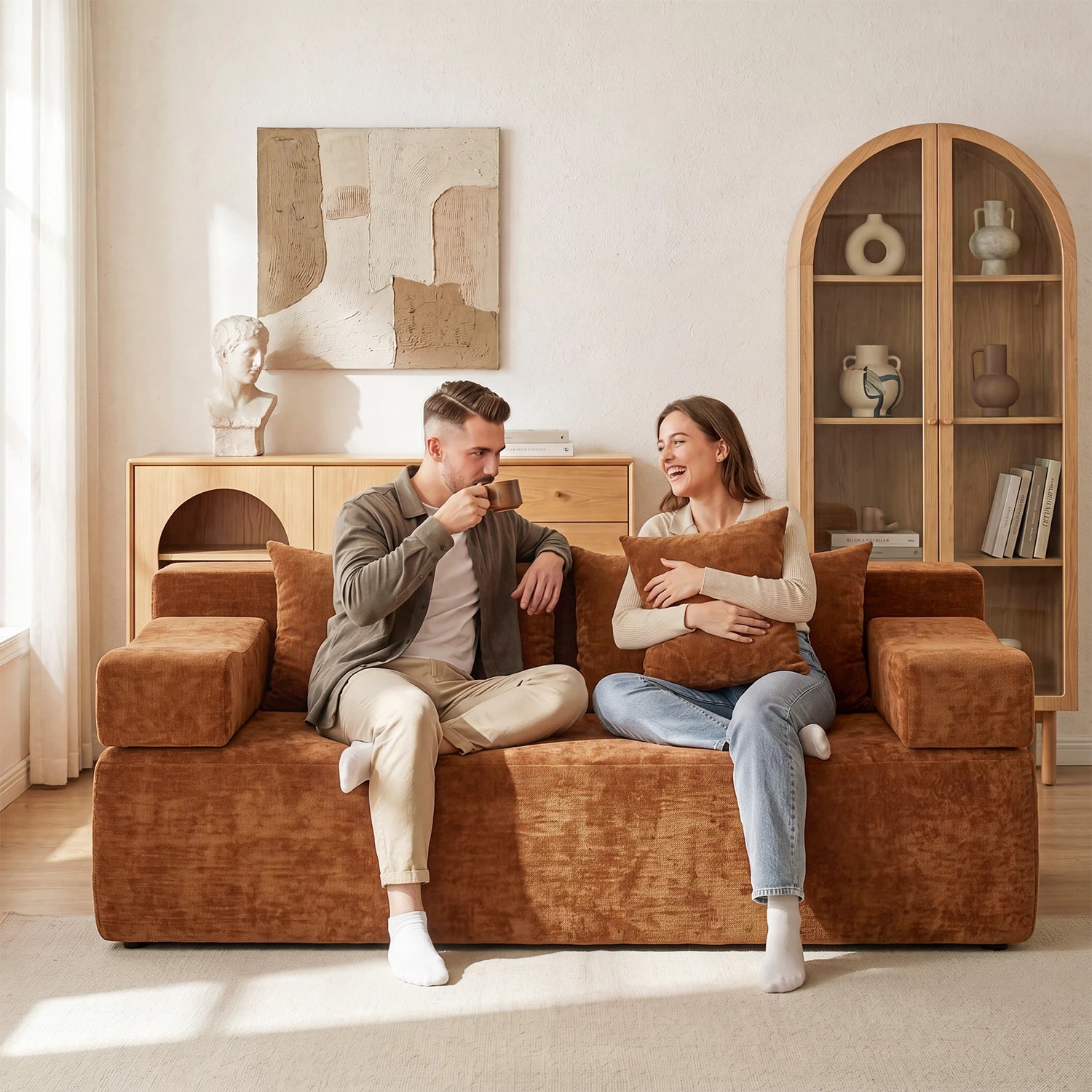Loveseat Sofa(Chenille)