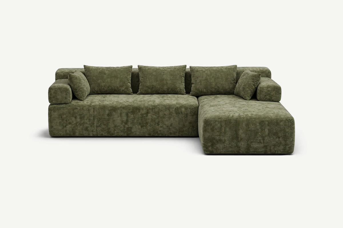 L-Shaped Sectional Couch(Chenille)