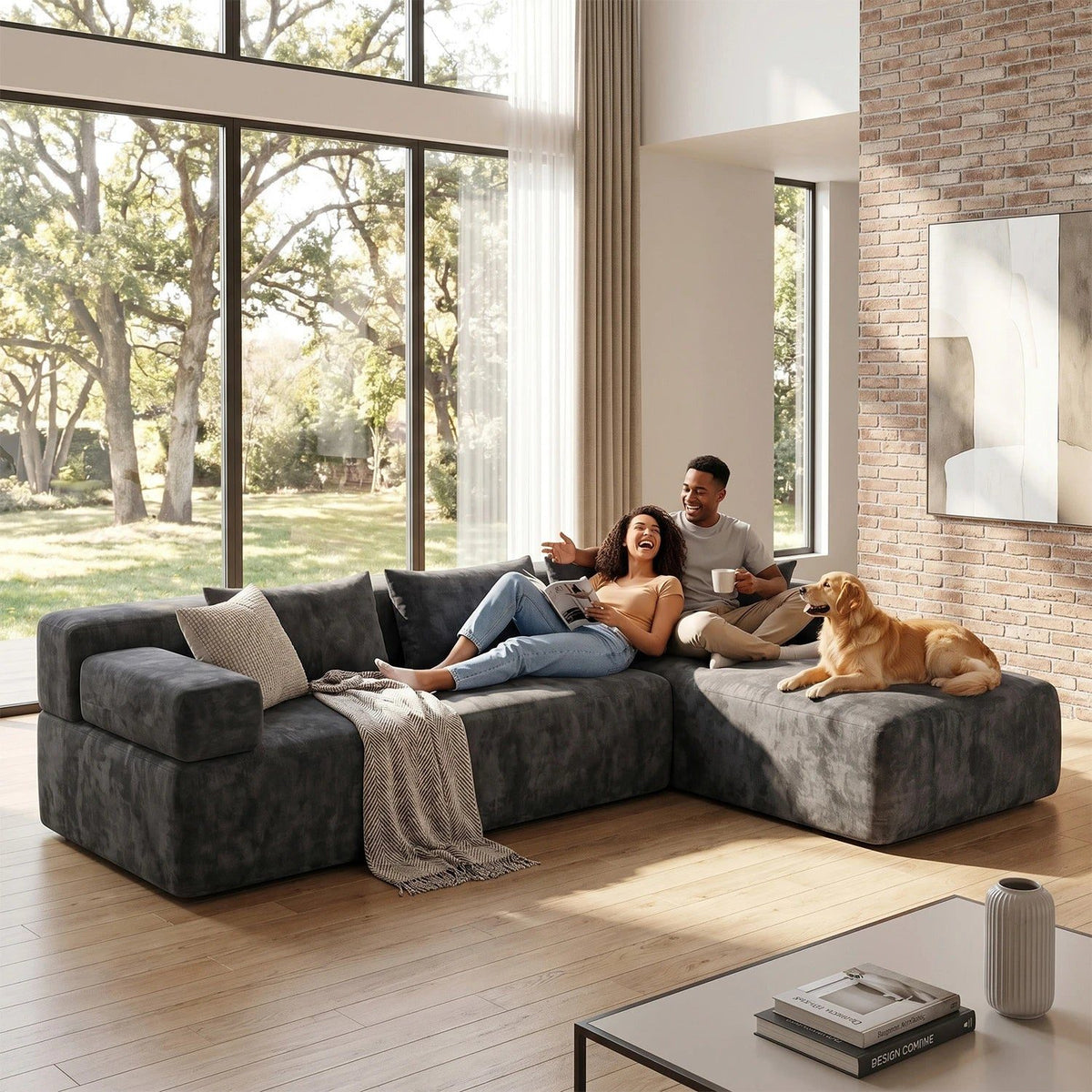 Easy Sofa Plans for a Home in Motion