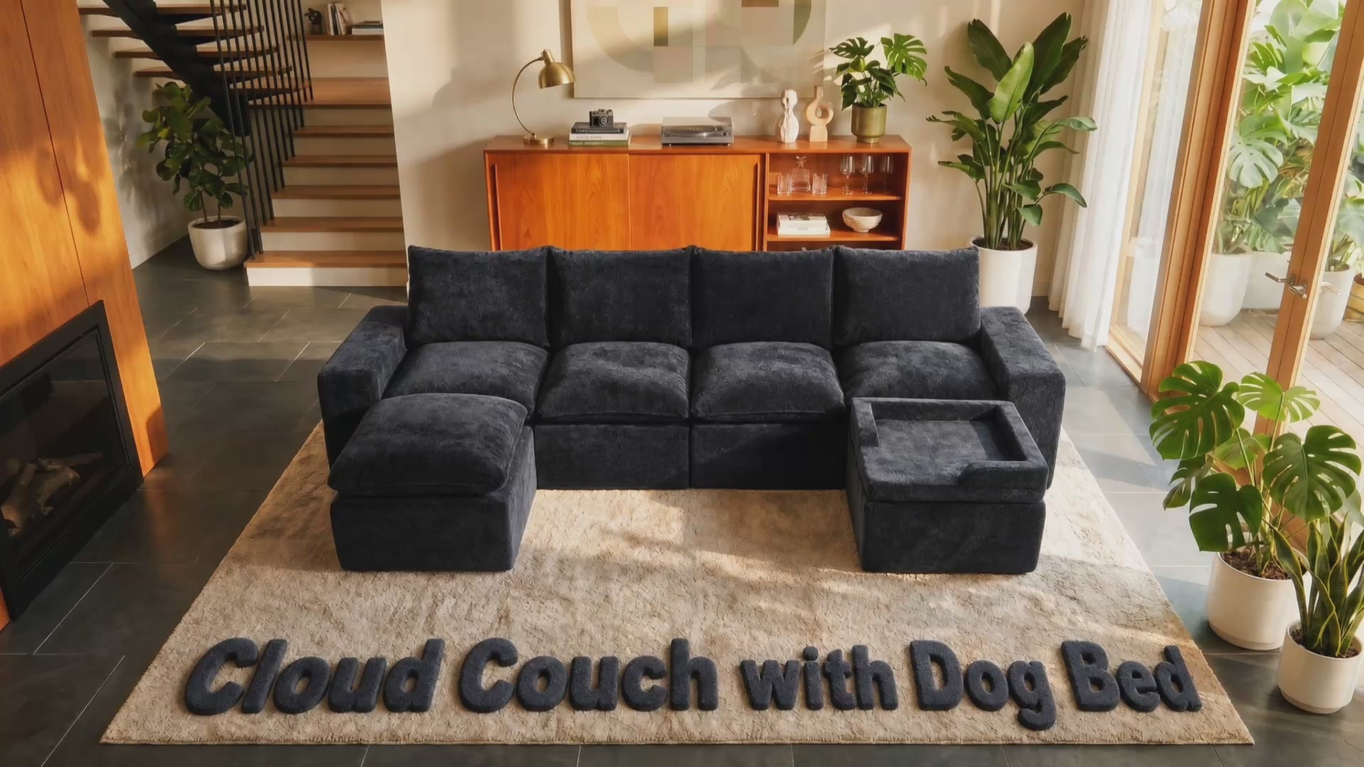 Cushioned Modular Sofa (6 Seats)